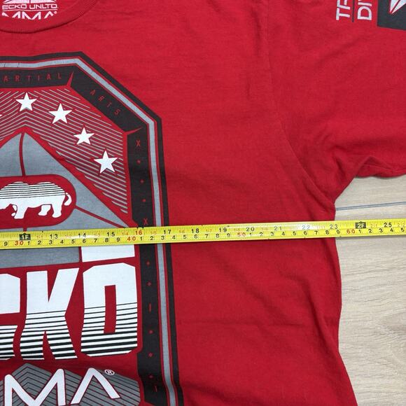 Ecko Unltd MMA Men’s XL Graphic T Shirt Y2K Red Short Sleeve Rawthentic Tee - Picture 10 of 14